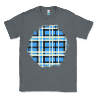 Charcoal Heather Winter Tartan Patch Classic Tee - BundleAndBundleShop
