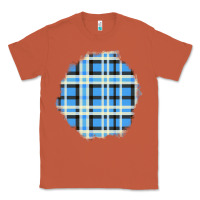 Copper Winter Tartan Patch Classic Tee - BundleAndBundleShop