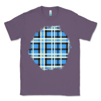 Lavender Winter Tartan Patch Classic Tee - BundleAndBundleShop