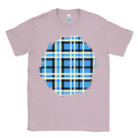 Lilac Winter Tartan Patch Classic Tee - BundleAndBundleShop