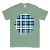 Sage Winter Tartan Patch Classic Tee - BundleAndBundleShop