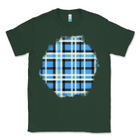 Sports Green Winter Tartan Patch Classic Tee - BundleAndBundleShop