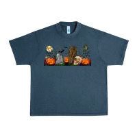 Midnight Navy headstone and coffin lebbey glass Urban Heavy Tee - BundleAndBundleShop