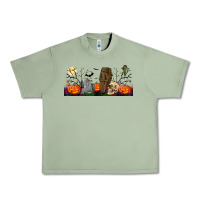 Oil Green headstone and coffin lebbey glass Urban Heavy Tee - BundleAndBundleShop
