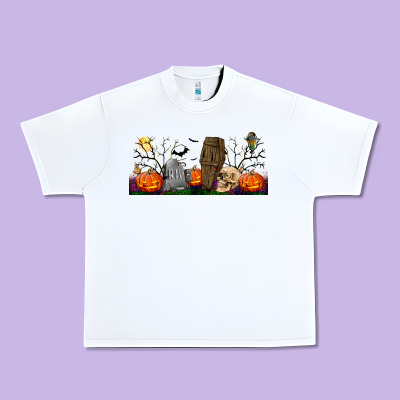 Headstone And Coffin Lebbey Glass Urban Heavy Tee Designed By Bundleandbundleshop