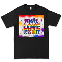 Black more love less hate tumbler Premium Tee - JahusDesignShop