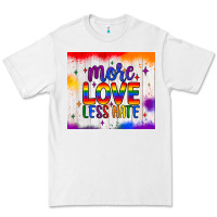 White more love less hate tumbler Premium Tee - JahusDesignShop
