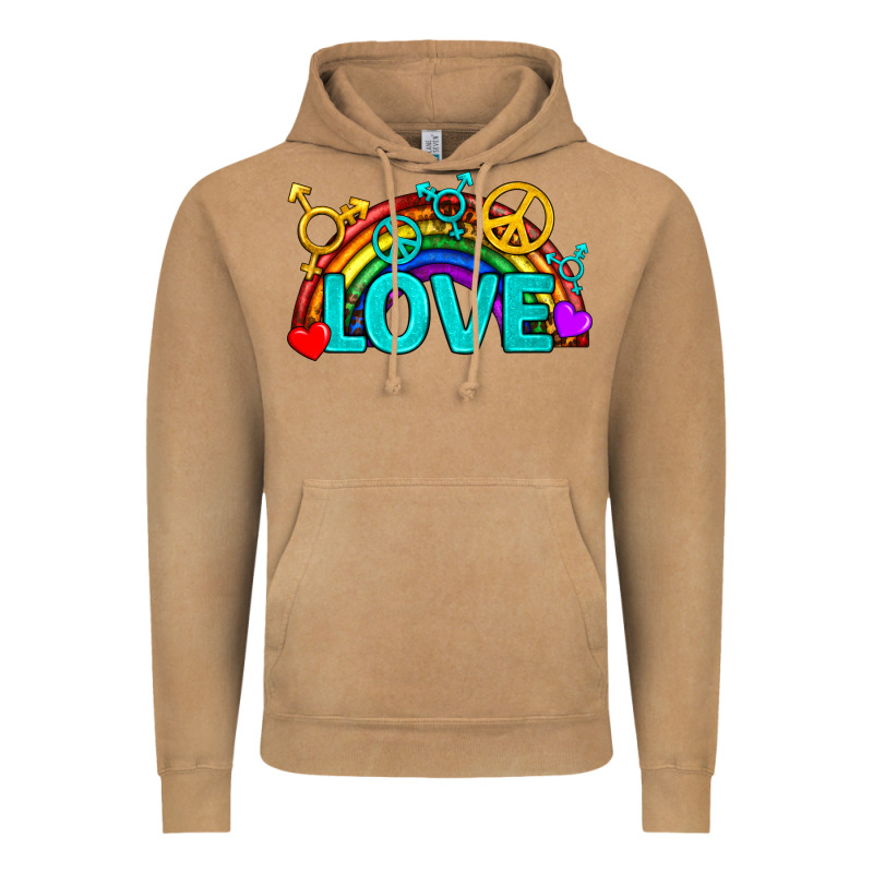 Western Lgbtq+ Love Rainbow Vintage Hoodie by BundleAndBundleShop | Teevron