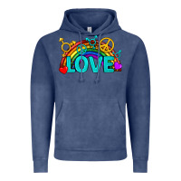 Vintage Denim Western LGBTQ+ Love Rainbow Vintage Hoodie - BundleAndBundleShop