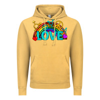 Vintage Mustard Western LGBTQ+ Love Rainbow Vintage Hoodie - BundleAndBundleShop