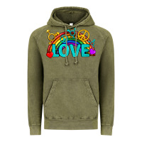 Vintage Olive Western LGBTQ+ Love Rainbow Vintage Hoodie - BundleAndBundleShop