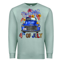Seafoam Western Fourth Of July Truck Premium Sweatshirt - FaDigitalArtStudio