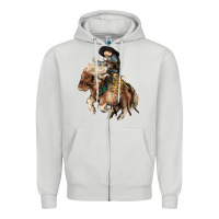 Dove Grey Midilli little Cowboy kid rodeo Zipper Hoodie - HowdyJamesFarm