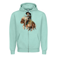 Seafoam Midilli little Cowboy kid rodeo Zipper Hoodie - HowdyJamesFarm