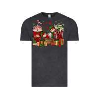 Vintage Black Elf Coffee Cups Christmas Vintage Tee - BundleAndBundleShop
