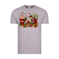 Vintage Zinc Elf Coffee Cups Christmas Vintage Tee - BundleAndBundleShop