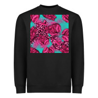 Black breast cancer seamless pattern Heavyweight Sweatshirt - texasbilliewilder