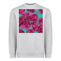 Heather Grey breast cancer seamless pattern Heavyweight Sweatshirt - texasbilliewilder