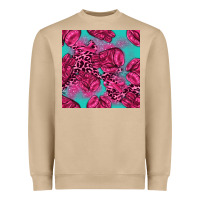Mushroom breast cancer seamless pattern Heavyweight Sweatshirt - texasbilliewilder
