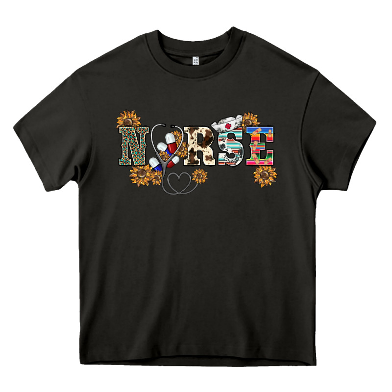 Western Nurse Heavy Core Tee by BarkalooDesign | Teevron