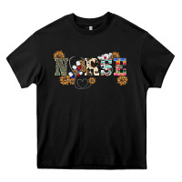 Black western nurse Heavy Core Tee - BarkalooDesign