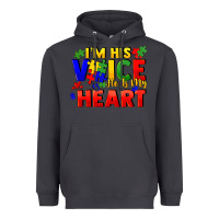 Smoke I'm his voice he is my heart Heavyweight Hoodie - FaDigitalArtStudio