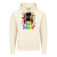 Vintage Artic LGBTQ+ Messy Bun With Colorful Stars Vintage Hoodie - BundleAndBundleShop