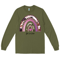 Army Green Valentines Day Rainbow, Valentines Day Rainbow Cowhide, Long Sleeve Tee - Bettercallsaul