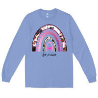 Colony Blue Valentines Day Rainbow, Valentines Day Rainbow Cowhide, Long Sleeve Tee - Bettercallsaul