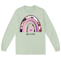 Matcha Valentines Day Rainbow, Valentines Day Rainbow Cowhide, Long Sleeve Tee - Bettercallsaul