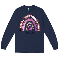 Navy Valentines Day Rainbow, Valentines Day Rainbow Cowhide, Long Sleeve Tee - Bettercallsaul