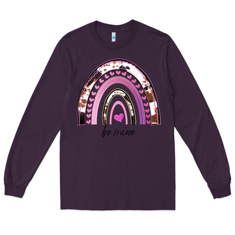 Valentines Day Rainbow, Valentines Day Rainbow Cowhide, Long Sleeve Tee by Bettercallsaul | Teevron
