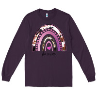 Plum Valentines Day Rainbow, Valentines Day Rainbow Cowhide, Long Sleeve Tee - Bettercallsaul