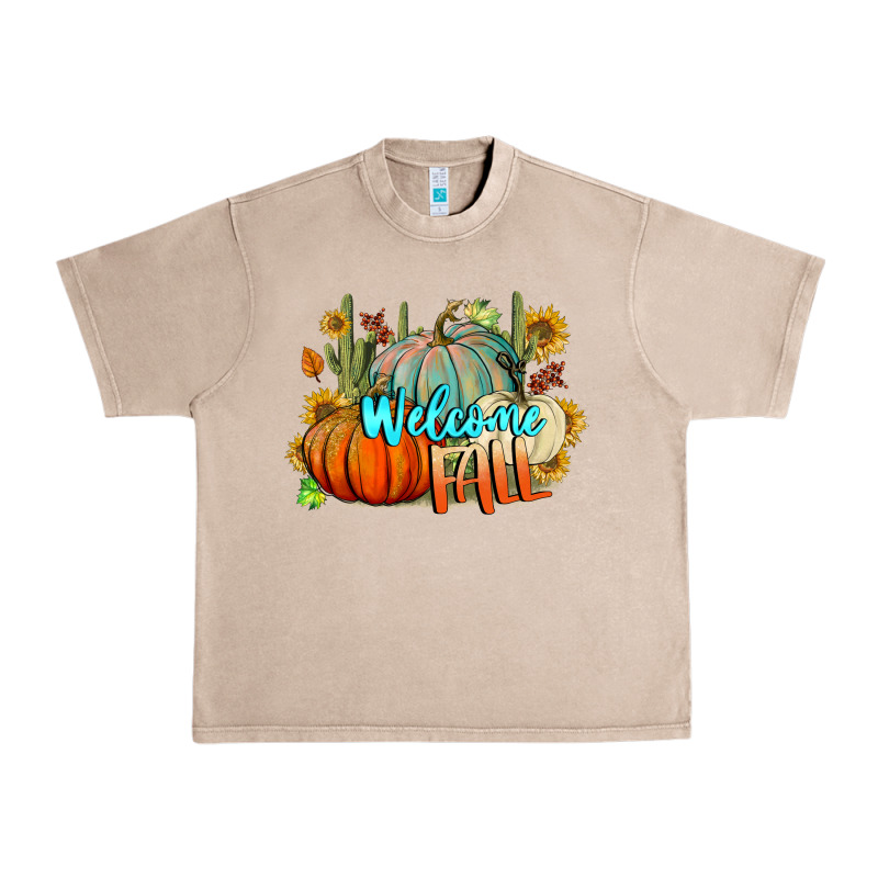 Welcome Fall Pumpkins Urban Heavy Tee by BundleAndBundleShop | Teevron