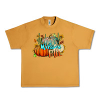 Peanut Butter Welcome Fall Pumpkins Urban Heavy Tee - BundleAndBundleShop