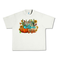 Pistachio Welcome Fall Pumpkins Urban Heavy Tee - BundleAndBundleShop
