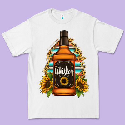 Whiskey Bottle Premium Tee Designed By Jasminsmagicworld