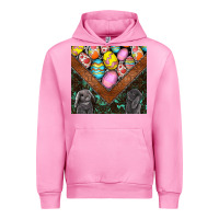Fuchsia Pink easter Urban Hoodie - CowhideDigitalArt