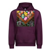 Mauve Wine easter Urban Hoodie - CowhideDigitalArt