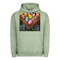 Pigment Oil Green easter Urban Hoodie - CowhideDigitalArt