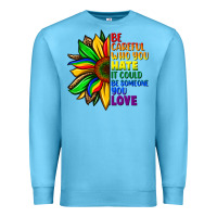Ocean Blue Be careful who you hate it could be someone you Premium Sweatshirt - FaDigitalArtStudio