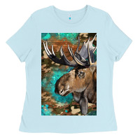 Western Camo Moose Ladies Tee | Teevron