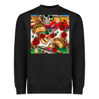 Black mexican  seamless pattern Heavyweight Sweatshirt - texasbilliewilder