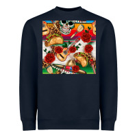 Navy mexican  seamless pattern Heavyweight Sweatshirt - texasbilliewilder