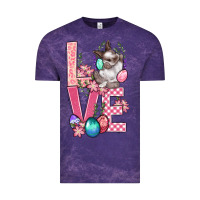 Cloud Purple Love Easter Vintage Tee - BundleAndBundleShop