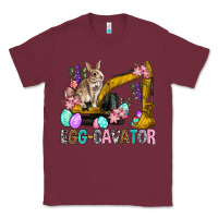 Burgundy Egg Cavator Easter Classic Tee - BundleAndBundleShop