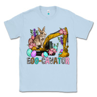 Dusty Blue Egg Cavator Easter Classic Tee - BundleAndBundleShop