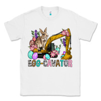 White Egg Cavator Easter Classic Tee - BundleAndBundleShop