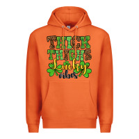 Carrot St. Patrick's Thick thighs lucky vibes Premium Hoodie - OliviaCreatesArt