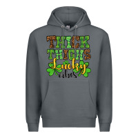Rock St. Patrick's Thick thighs lucky vibes Premium Hoodie - OliviaCreatesArt
